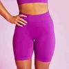 Shorts de Yoga sans couture taille haute sport hanche Push Up Leggings femmes Fitness course contrôle du ventre entraînement gymnase J220706