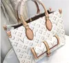 مصمم الأكياس Onthego حقائب تقع لك حقائب الكتف Crossbody Bag Bags Black Cream Totte Womens Monogramps أصلية على Go M46154