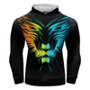 Herrenpullover Cody Lundin 3D-Digitaldruck Pullover mit Hut Hoodies Gym Sweatshirts Animal Bodybuilding Sportwear MMa Rashguard Hoodie