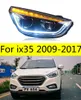 Car Headight For IX35 20 09-20 17 LED Auto Meadlights Assembly Upgrad