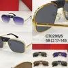 Vintage 58mm Aviation Sunglasses Designer Woman Aviat Alloy Frame Polit Mirror Sun Glasses Leather Bridge Oversized Female Male UV400 glass