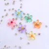 Resina Flores Miniaturas Brincos de Flor de Gelinha fofa