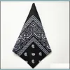 Novelty Cycling Magic Anti-Uv Headband Cotton Paisley Design Scarf Hip Hop Mtifunctional Bandanas Wristband Headscarf Mixed Color Drop Deliv