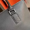 designer bag men briefcase one shoulder messenger leather handbag large size tote two styles 39cm