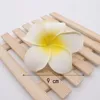 Flores decorativas grinaldas PCs/lote plumeria havaiana pema de espuma Frangipani Flor artificial de cocar de casamento de casamentos de casamentos