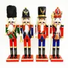 30 cm Nutcracker Puppet Soldiers Novely Artiklar Hemdekorationer för julkreativa ornament och Feative och Parry Xmas Gift224813893