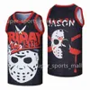 Film-Basketball-Trikots Freitag, der 13. Jason Voorhees-Trikot