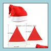 Chapéus de festa festivos suprimentos casa jardim fábrica 1500pcs vermelho papai noel chapéu tra macio pelúcia natal cosplay ch dhwuw9340380