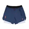 Short de course YA hommes 2 en 1 Double pont séchage rapide Sport Fitness Jogging entraînement hommes Gym Sport pantalon court course