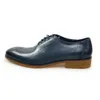 Blue Mens Business Oxfords Oxfords Genuine Leather Fashion Oxford Shoes Lace Up 7a06