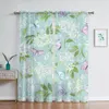 Curtain & Drapes Butterflies Curtains For Living Room Transparent Tulle Window Sheer The Bedroom Accessories DecorCurtain