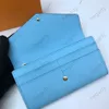 Portafogli Portafoglio borsa di design Portamonete lungo fermacarte Portamonete da donna classico moda tinta unita portacarte fiore