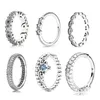 Neues Luxus-Ringpaar aus 925er-Sterlingsilber, Set mit hochwertigem Geschenk für Verliebte, Modeschmuck, geeignet für Original-Pandoras-Ring, luxuriöses romantisches Geschenk für Damen