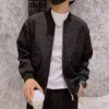 2022 Autumn 3D Preúado Men jaqueta moda moda slim casual jaqueta de bombardeiros