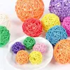 Parti Dekorasyonu 10 PCS/LOT Rattan Ball Diy Noel Süsler Hasır Düğün Ev Pos Props AccessoriesParty