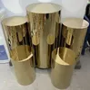 5PCS metalowy cylinder filar stojak na ciasto weselne kwiat rzemieślnicze dekoracje kolumny cokole ślubne na imprezę Mariage