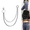 Keychains Metal broek taille keten sleutel dubbele link portemonnee ketens sieraden cadeau