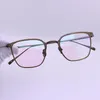 Montature per occhiali da vista quadrate in titanio di marca Montature per occhiali da vista per occhiali da vista da uomo