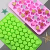 Stampi in silicone a 55 cavità per mini cuore per la cottura di cubetti di ghiaccio Stampo per cioccolatini per caramelle San Valentino 3D Strumento per la cottura al cioccolato per caramelle fai-da-te MJ0560