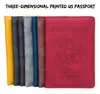 American Passport Holder Lichee Dwukolorowy PU Expossed Passport Passport Passport DH-RL006