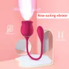 Gül Emme Vibratör 10 Hız Titreşimli Clit Sucker Meme Blowjob Klitoris Stimülasyon Kadın Mastürbasyon Seksi Oyuncaklar Yetişkinler için