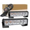 12V 2x6 LED Signal de trafic Avertissement d'urgence Lumière clignotante Véhicule de police Lumières stroboscopiques Auto Grille avant Flash Lampe Bar