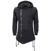 Autumn Men hoodies Sweatshirts Casual Solid Long Sleeve Hoodie Men Slim Fit Dark Hooded Loose Jacket Rockar 220816