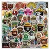 50Pcs Cartoon Smokey Bear Sticker Funny Lucky Bear Graffiti Kids Motorcycle Bicycle Decals