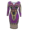 Vestidos casuais africanos senhoras elegantes pulso high wists v pescoço vintage para escritório de trabalho