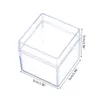 12 pz Trasparente Acrilico Quadrato Cubo Candy Box Trattare Scatole Regalo Contenitori per la Festa Nuziale Baby Shower Favori 220427