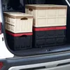 자동차 주최자 접이식 저장 상자 PP 다기능 트렁크 여행 컨테이너 실외 휴가를위한 도구 BBQ Lakecar