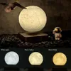 Lámpara de Luna levitante magnética luz de noche giratoria inalámbrica LED globo constelación bola flotante novedad regalos lámparas de mesa 190o