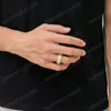 Jóias simples de moda 5rows 18K Gold cheio de pavimentação Mirco CZ Diamond Gemtones feminino Party Wedding Finger Ring Ring Hip Hop