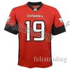 MCEOTHR Calgary Stampeders Jerseys 19 Bo Levi Mitchell Jersey сшил любое название и номер Джерси быстро