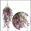 Fleurs artificielles Vigne Feuille De Lierre Soie Suspendus Faux Plantes Plantes Vert Guirlande Maison Fête De Mariage Décoration Drop Delivery 2021 Décoratif