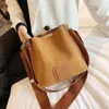 C1 Women Bags Simple PU Frosted Handbag Single Shoulder Bag with Versatile Bucket Bag 4 Colors 19*22*21*13cm M44823