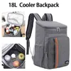 Large Capacity Cooling Bag Backpack Picnic Shopping Thermal Food Delivery Ice Cream Thermo Lunch Camping Refrigerator Insulated Bag 18L J220708