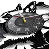 Немецкая овчарка домашнего декора породирует виниловые записи винтажные индивидуальные название настенные часы подарок для любителей собак 220615