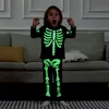 Occasions spéciales Enfants Garçons Squelette Pyjama Ensemble Enfants Citrouille Maman Halloween 220823