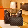 High 2st Set Set Top Quality Women Leather Handbag Designer Lady Clutch Purse Retro Shoulder E Purse Vutton Crossbody Viuton Bag