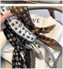Leigner Leigner Fleur imprime imitez le bandeau d'￩charpe en soie pour les femmes Fashion Fashion Long Handle Sac Craquins Paris ￩paule Tote Bangage Ribbon Head Wraps 70x70cm 11Colors
