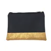 Party Favor High Quality Glitter Cosmetic Bag Partihandel blanker Shining Pu Clutch 2 Colors Makeup Bag 20cmx14cm