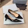 2023 neue mode Top Qualität Frauen Kleid Schuhe high Heels schwarz weiß Echtes Leder Punkt Toe Pumps hohe qualität