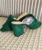 2022 Hot Selling Women's Thick Heel Sandals Shoes Office Lady Casual Thick Bottom Sandals Green Short Heels Girls Black Shoes #15