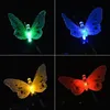 Strings 10/20/30 LED LED SOLAR aangedreven vlinder Vezel Optische waterdichte kerstverlichting Ornamenten Fairy For Garden Navidadled