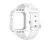 Drop ship wholesale Universal two-color armor integrated iwatch bands Plastic TPU protection case forApple watch 4-7 generation Highly quality