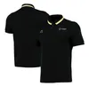 La maglietta con risvolto della squadra della polo a maniche corte da uomo della tuta da corsa F1 di Formula Uno può essere personalizzata