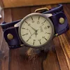 Kol saatleri marka vintage inek deri bileklik erkekler kadınlar bilek izlemek gündelik lüks roman numarası kuvars relogio maskulino clock -wristwatches