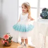 Adorable Ball Gown Toddler Girls Pageant Dresses Lace Appliqued Long Sleeves Flower Girl Dress Crystals Tulle First Holy Communion Gowns 403