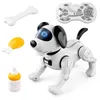 Telecomando intelligente Rilevamento tattile programmabile Simulazione interattiva Robot RC Giocattolo elettronico per cani Regali per bambini